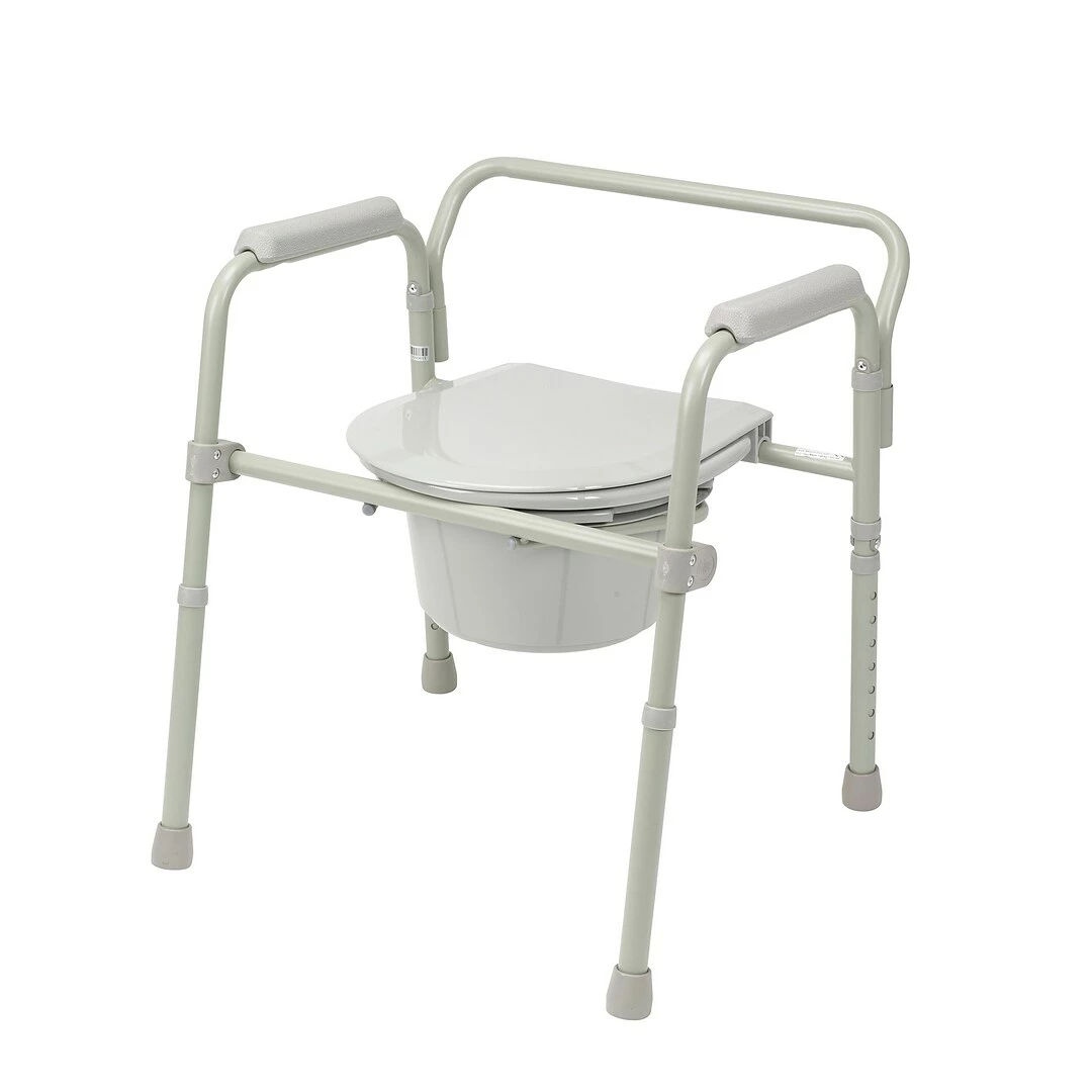 Drive Medical Folding SteelĀ Bedside Commode (11148-1) - Image 2