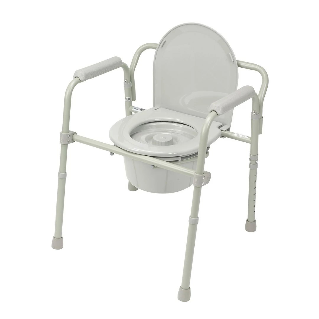 Drive Medical Folding SteelĀ Bedside Commode (11148-1) - Image 3
