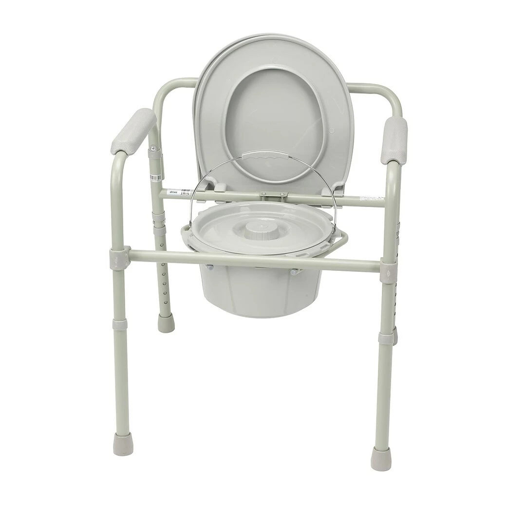 Drive Medical Folding SteelĀ Bedside Commode (11148-1) - Image 4