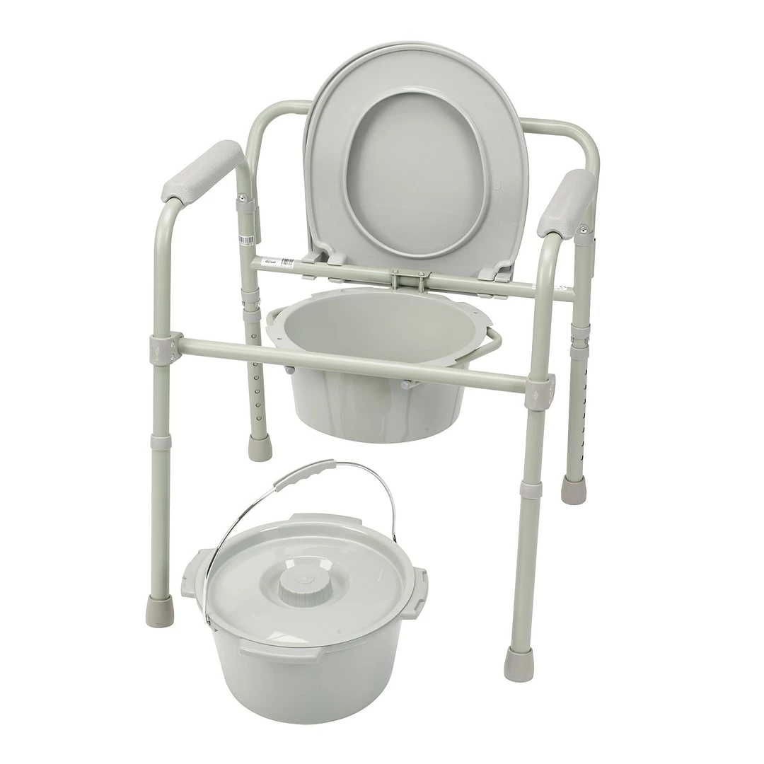 Drive Medical Folding SteelĀ Bedside Commode (11148-1) - Image 5