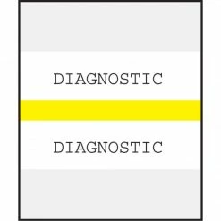 Medical Arts Press® Standard Preprinted Chart Divider Tabs; Diagnostic, Yellow