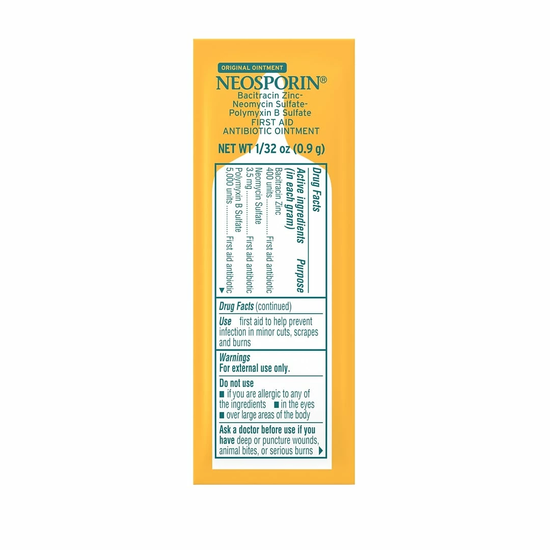 Neosporin Original Ointment, 144 Packets Of 1/32 Oz (0.9 G) Each (04257) - Image 7