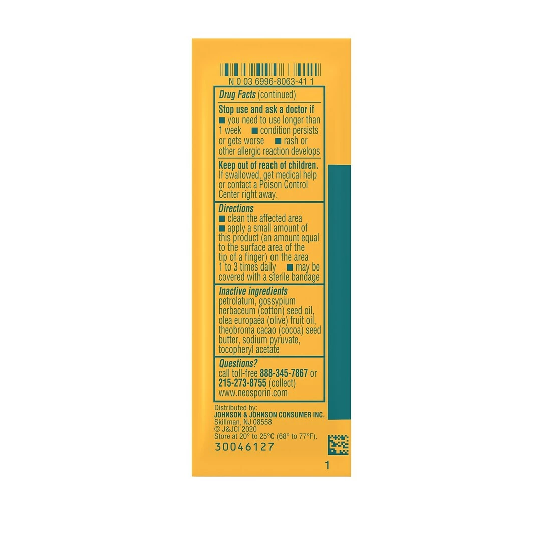 Neosporin Original Ointment, 144 Packets Of 1/32 Oz (0.9 G) Each (04257) - Image 8