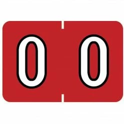 Medical Arts Press® Barkley® & Sycom® Compatible Numeric Sheet Labels; "0"