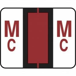 Medical Arts Press® TAB® Products Compatible Alpha Sheet Style Labels, Letter Mc