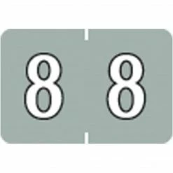 Medical Arts Press® Barkley® & Sycom® Compatible Numeric Sheet Labels; "8"