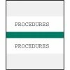 Medical Arts Press® Standard Preprinted Chart Divider Tabs; Procedures, Dark Green
