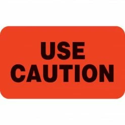 Medical Arts Press Behavior And Instruction Medical Labels, Use Caution, Red, 7/8x1-1/2", 500 Labels