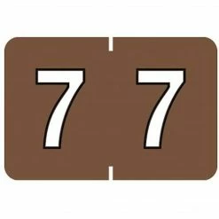 Medical Arts Press® Barkley® & Sycom® Compatible Numeric Sheet Labels; "7"