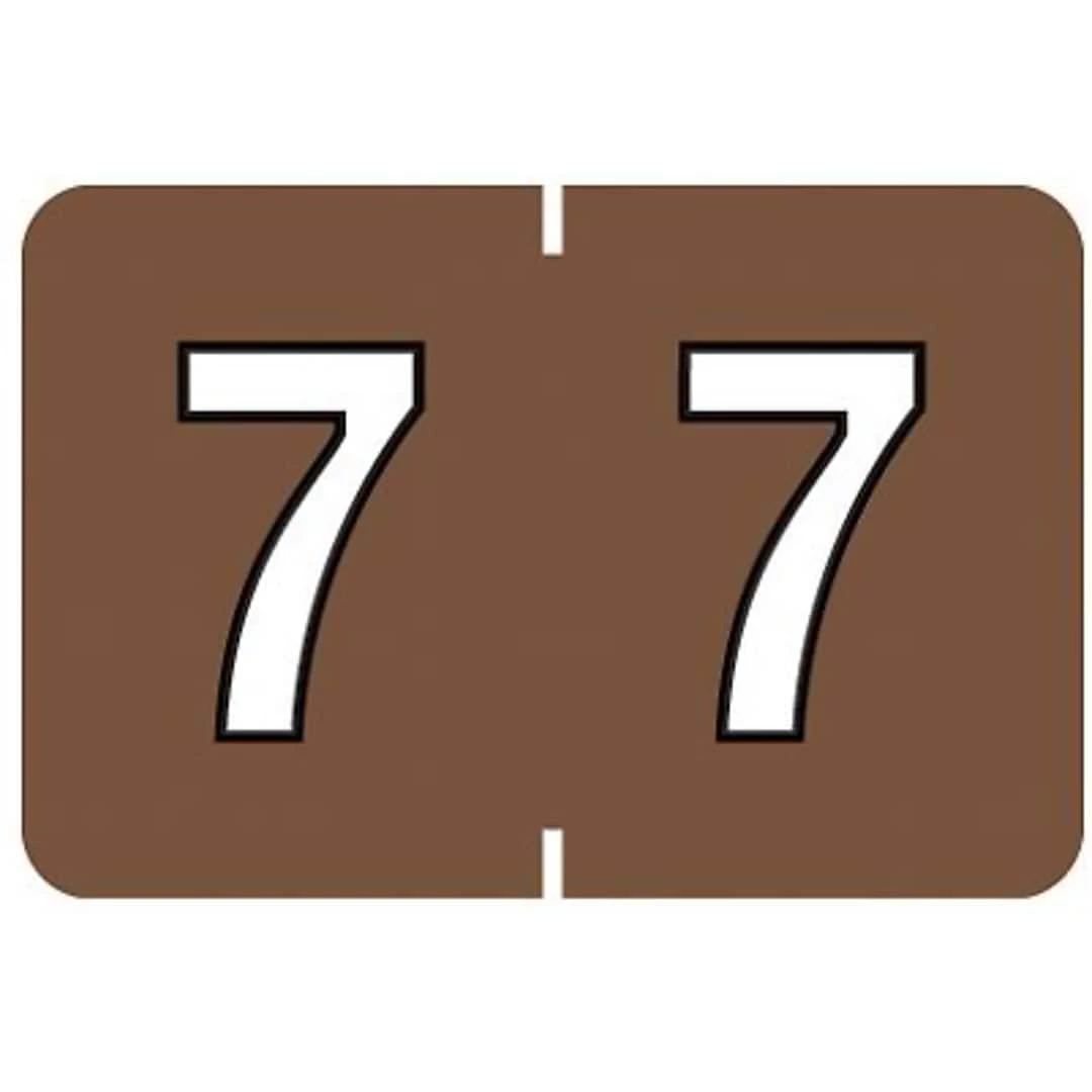 Medical Arts Press® Barkley® & Sycom® Compatible Numeric Sheet Labels; "7"
