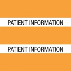 Medical Arts Press® Large Chart Divider Tabs, Patient Information, Orange