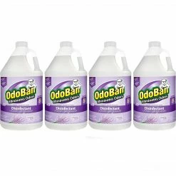 OdoBan Disinfectant Bottle, Lavender, 128 Fl. Oz. 4/Carton (9111014PK-STP)