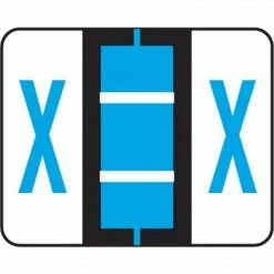 Medical Arts Press® TAB® Products Compatible Alpha Roll Labels, Letter X