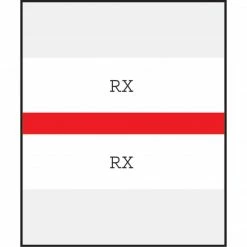 Medical Arts Press® Standard Preprinted Chart Divider Tabs; RX, Red