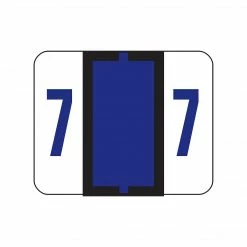 Smead BCCRN Color Coded Numeric Labels, 7, Purple, 500/Roll (67377)