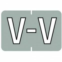 Medical Arts Press® Barkley® & Sycom® Compatible Alpha Sheet Style Labels, "V"