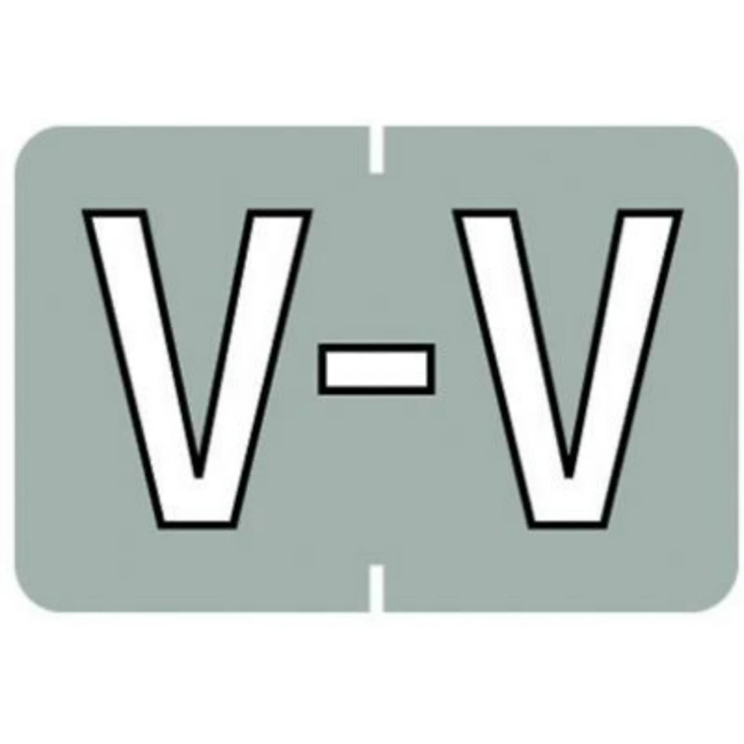 Medical Arts Press® Barkley® & Sycom® Compatible Alpha Sheet Style Labels, "V"