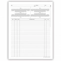 Medical Arts Press® Treatment Notes, Tooth Diagram, Non-Imprinted, No Punch