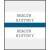 Medical Arts Press® Standard Preprinted Chart Divider Tabs; Health History, Dark Blue