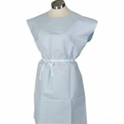 TIDI® Tissue/Poly/Tissue Exam Gown; 30" X 42", 50/Case (9810847)