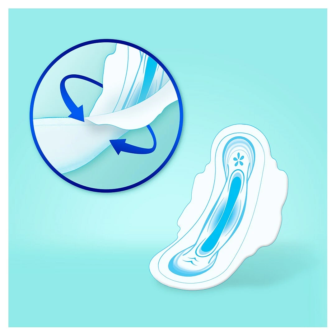 Always Ultra Thin Size 1 Regular Pads With Wings Unscented, 10 Count (34966) - Image 4