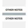 Medical Arts Press® Standard Preprinted Chart Divider Tabs, Other Notes, Gray