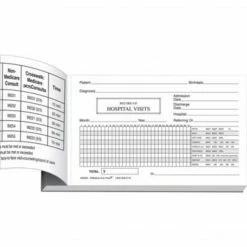 Medical Arts Press® Log Of Hospital Visits, Pocket-Sized, 2-Part