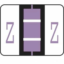 Medical Arts Press® TAB® Products Compatible Alpha Sheet Style Labels; Letter Z