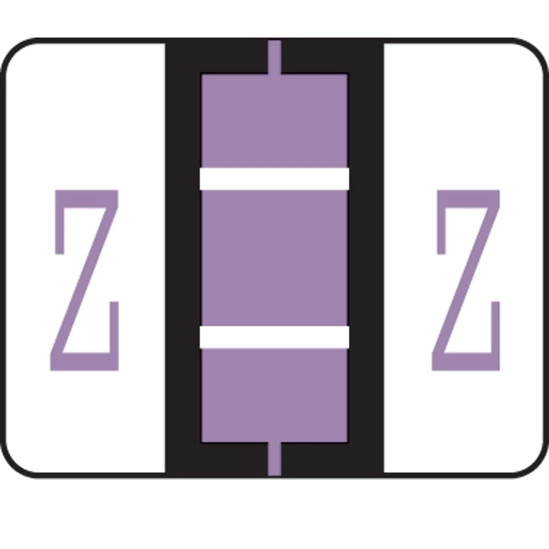 Medical Arts Press® TAB® Products Compatible Alpha Sheet Style Labels; Letter Z