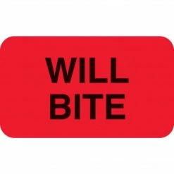 Medical Arts Press® Behavior And Instruction Medical Labels, Aggressive, Black, 7/8x1-1/2", 500 Labels