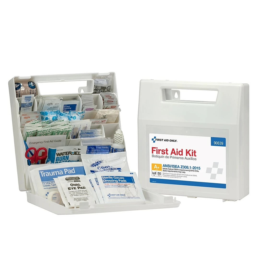 First Aid Only 183 Pc. First Aid Kit For 50 People (90639)