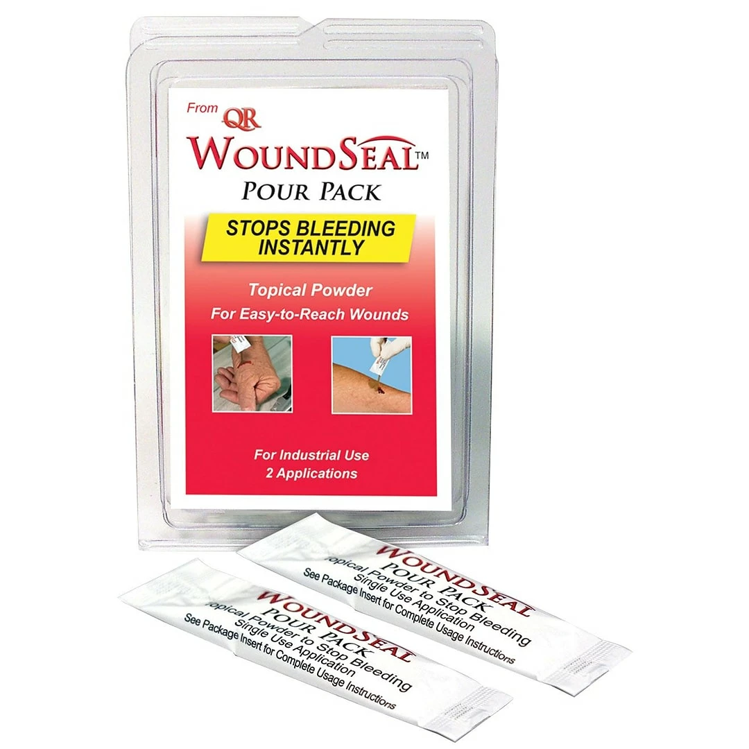 First Aid Only® Woundseal Blood Clot Powder, 2/Pack (90326)