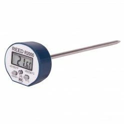 Reed Instruments REED R2000 Stainless Steel Digital Stem Thermometer, -40 To 450degF (-40 To 230degC), Waterproof (R2000)