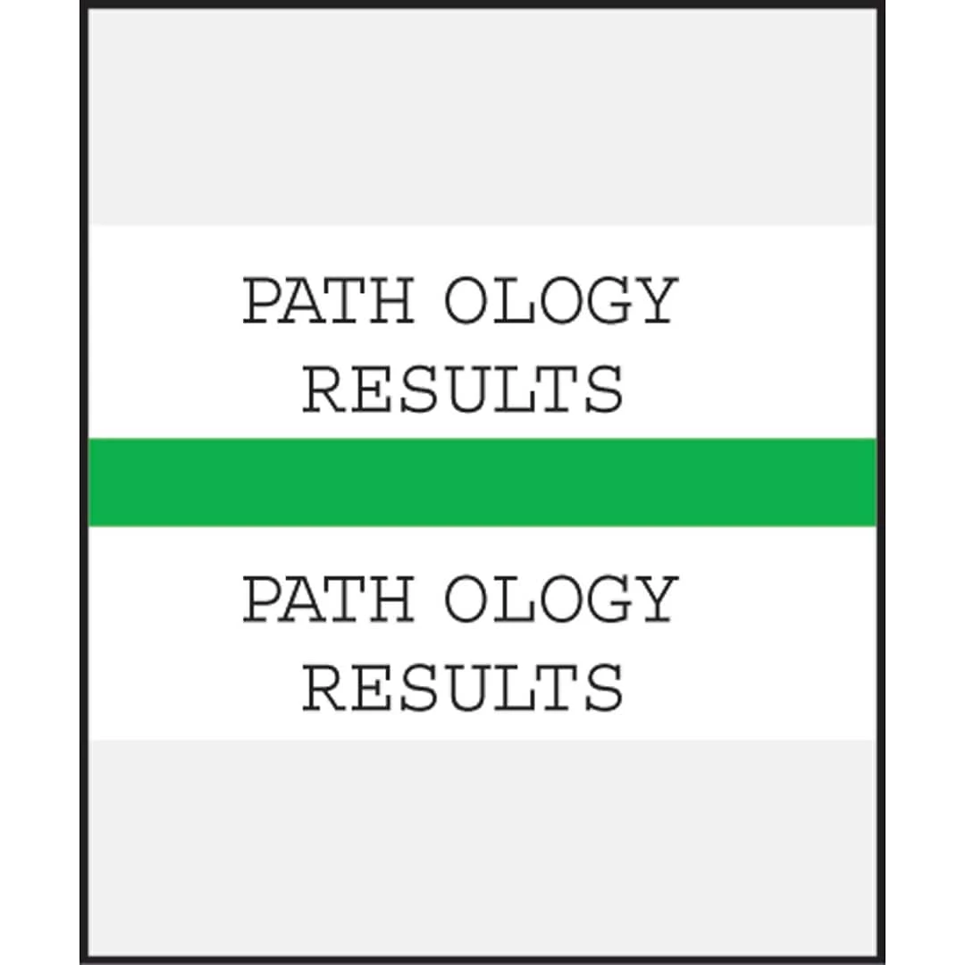 Medical Arts PressĀ® Standard Preprinted Chart Divider Tabs; Pathology Results, Green