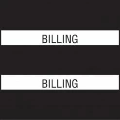 Medical Arts Press® Large Chart Divider Tabs, Billing, Black