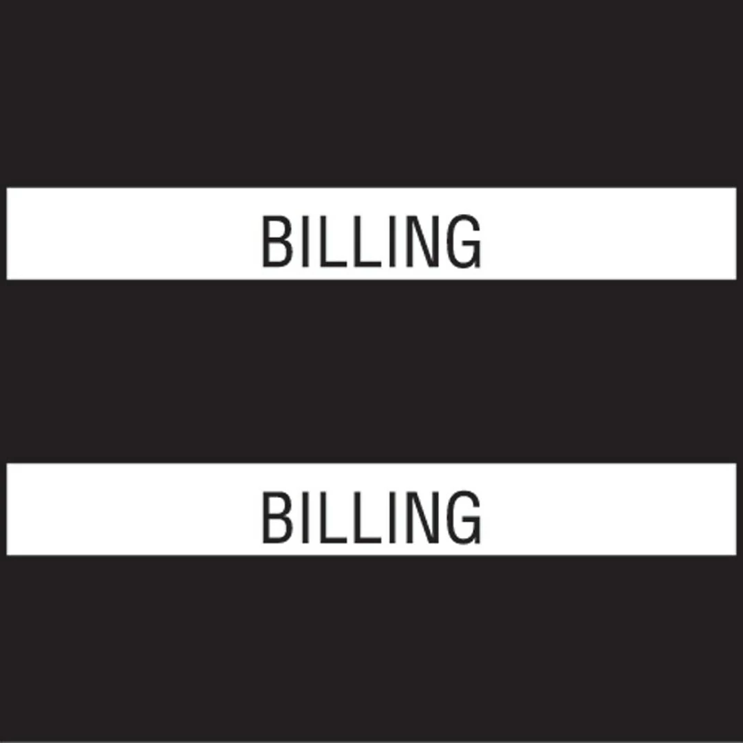 Medical Arts PressĀ® Large Chart Divider Tabs, Billing, Black