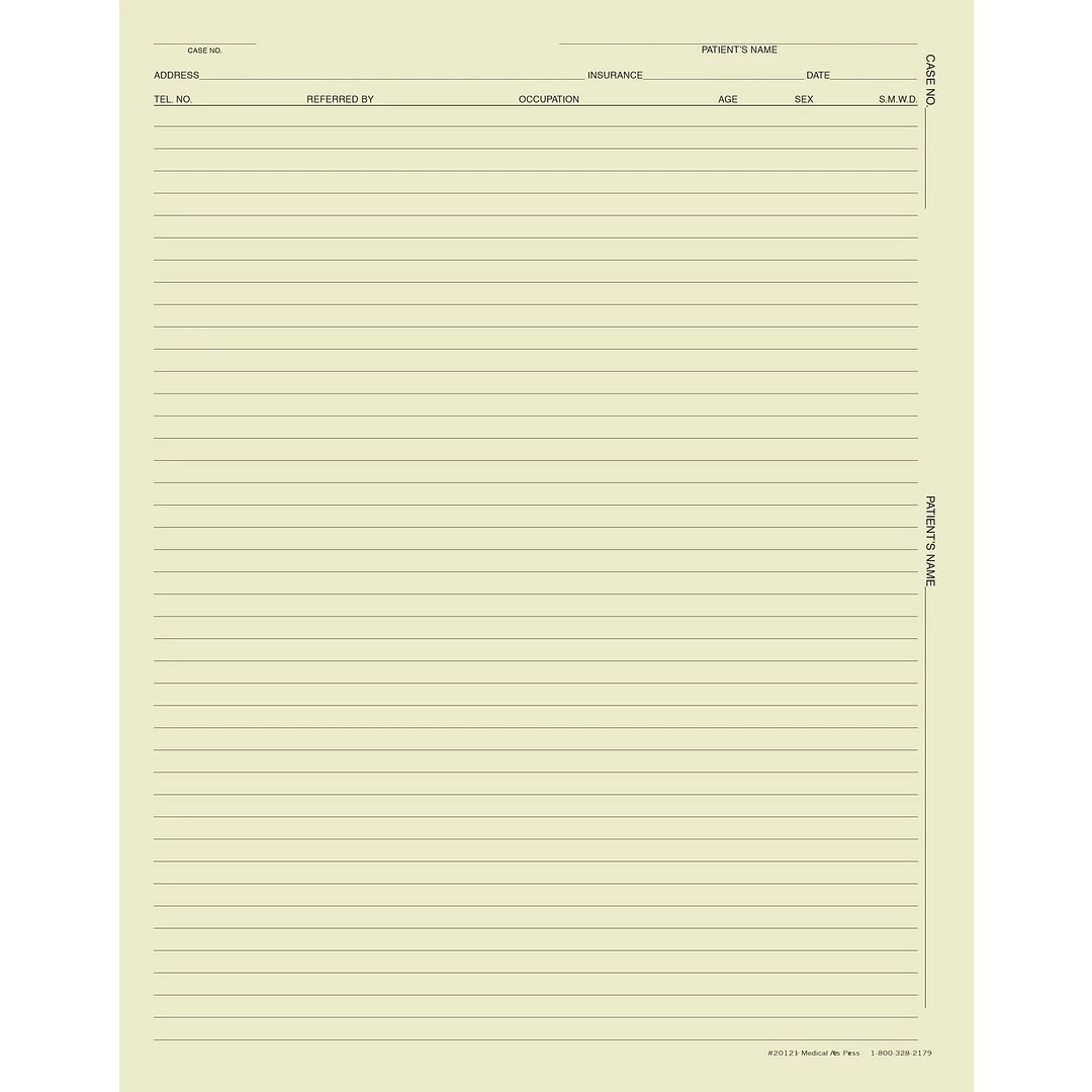Medical Arts PressĀ® Progress Notes, Horizontal And Vertical ID, Ivory