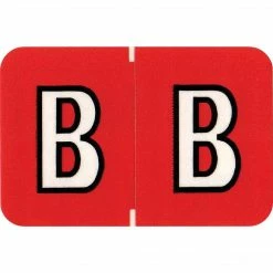 Medical Arts Press® Colwell Jewel Tone® Compatible Alpha Sheet Style Labels, "B"
