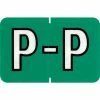 Medical Arts Press® Colwell Jewel Tone® Compatible Alpha Sheet Style Labels, "P"