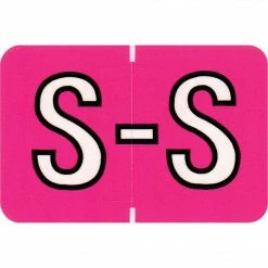 Medical Arts Press® Colwell Jewel Tone® Compatible Alpha Sheet Style Labels, "S"