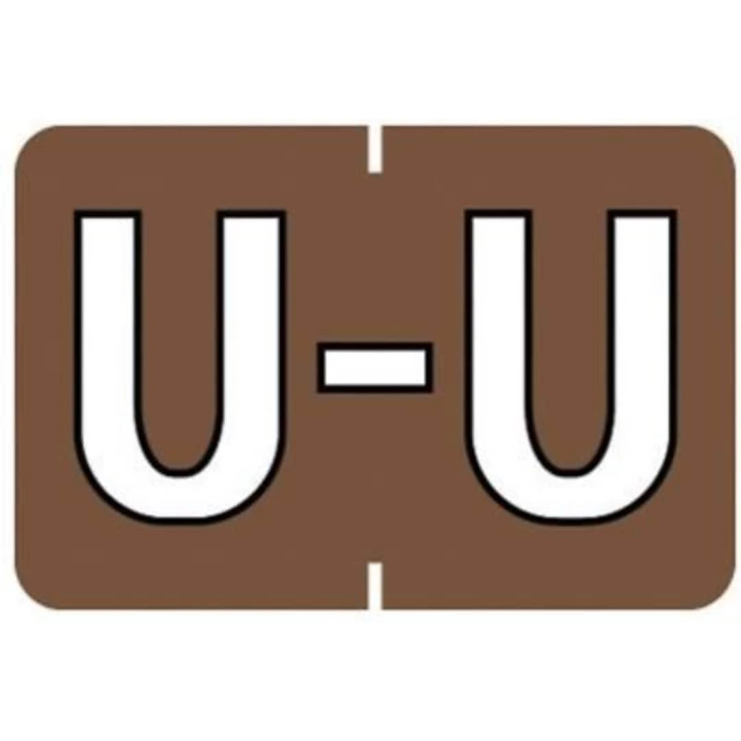 Medical Arts Press® Barkley® & Sycom® Compatible Alpha Roll Style Labels, "U"