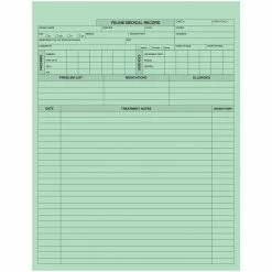 Medical Arts Press® Pet Treatment Records, Canine, No Punch