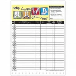 Medical Arts Press® Designer Privacy Sign-In Sheets; Love Your Feet