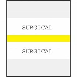 Medical Arts Press® Standard Preprinted Chart Divider Tabs; Surgical, Yellow