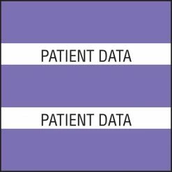 Medical Arts Press® Large Chart Divider Tabs, Patient Data, Purple