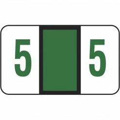 Medical Arts Press® Jeter® Compatible 5100 Series Numeric Roll Labels, "5"