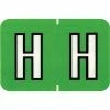 Medical Arts Press® Colwell Jewel Tone® Compatible Alpha Sheet Style Labels, "H"