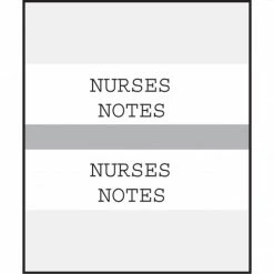 Medical Arts Press® Standard Preprinted Chart Divider Tabs; Nurses Notes, Gray