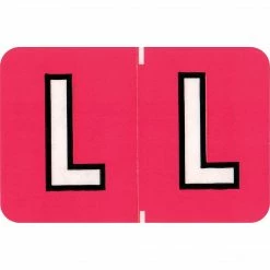 Medical Arts Press® Colwell Jewel Tone® Compatible Alpha Sheet Style Labels, "L"