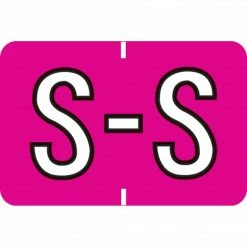 Medical Arts Press® Colwell Jewel Tone® Compatible Alpha Roll Labels, "S"
